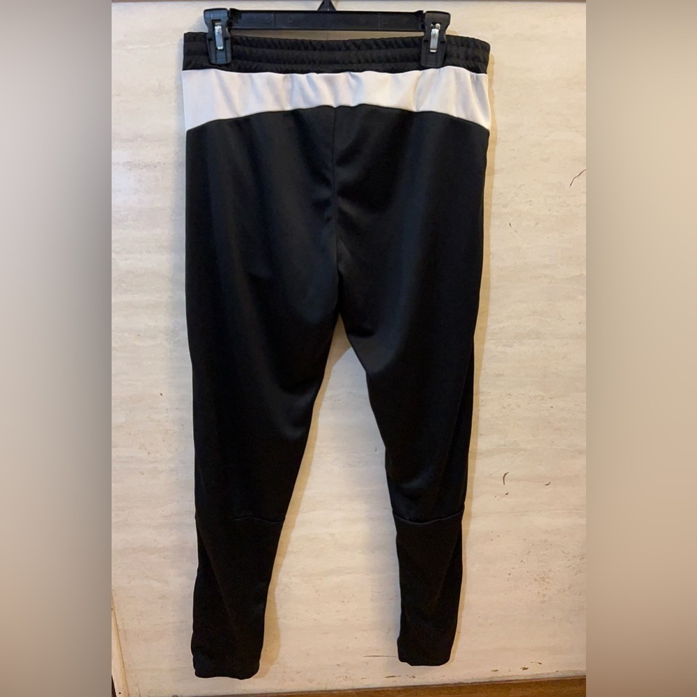 NWT- Carol Vee Black Track Pants with White Stripes - Picture 4 of 9